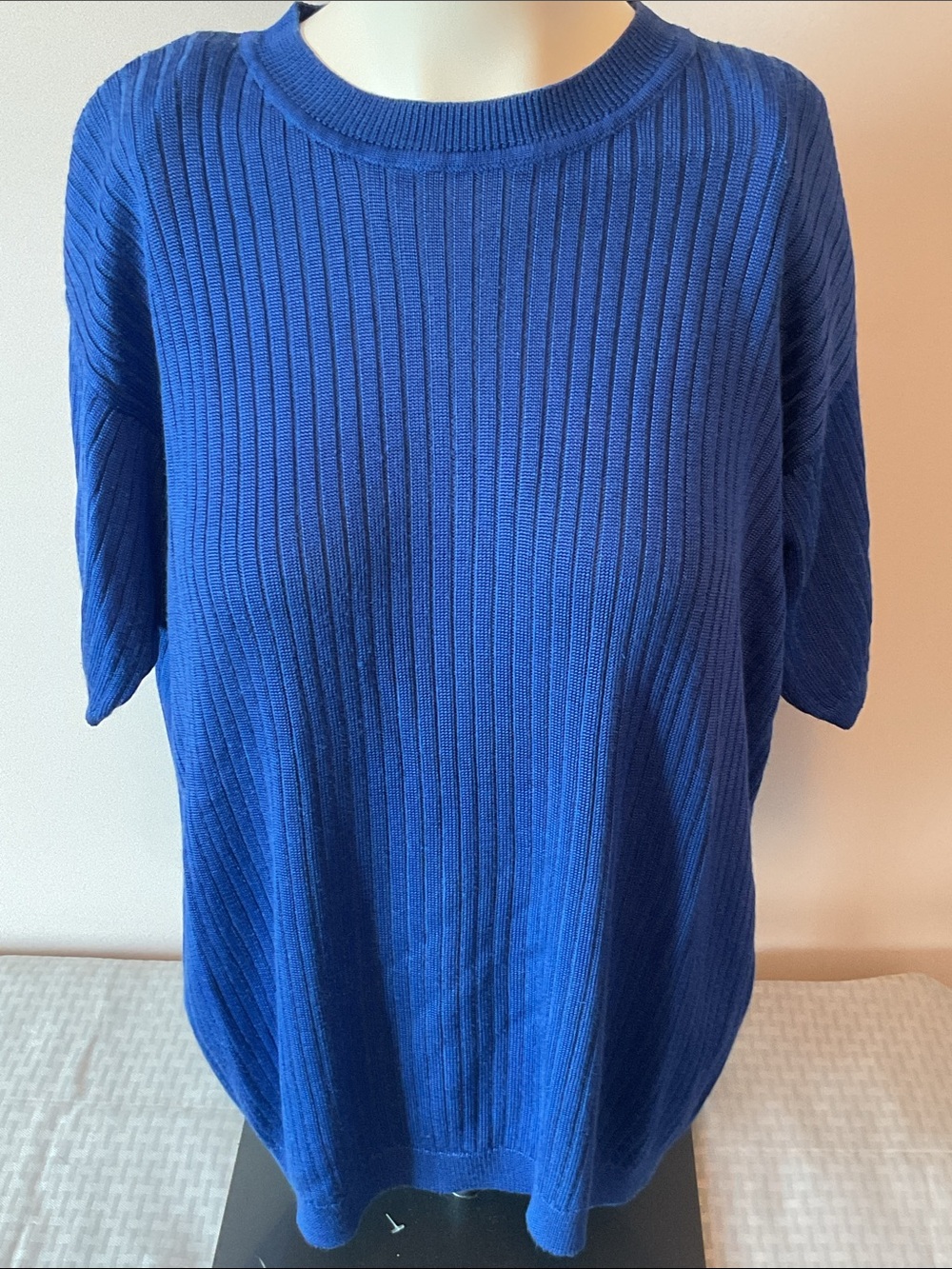Laura Ribbed Short-Sleeve Sweater - Picture 2 of 10